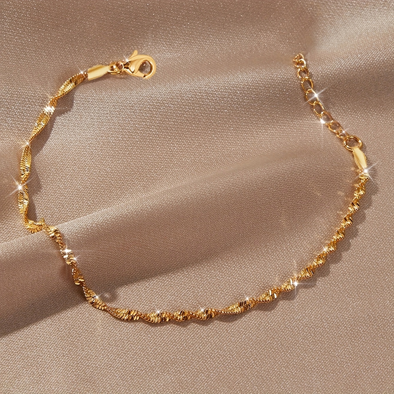 Nooxian Stainless Steel Water Chain Bracelet for Women